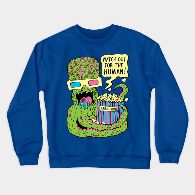 Alien Monster Movie Crewneck Sweatshirt by jarhumor